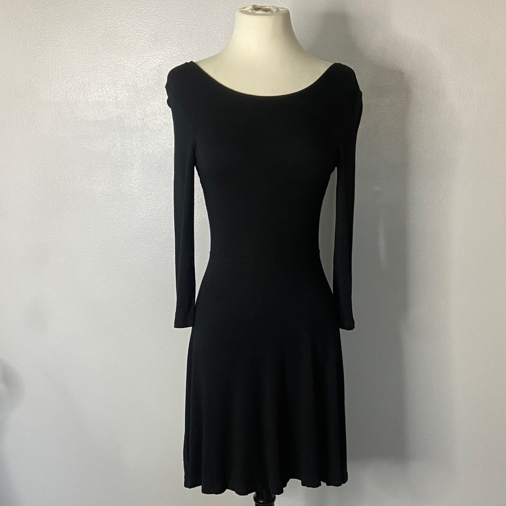 Express Black Long Sleeve Dress